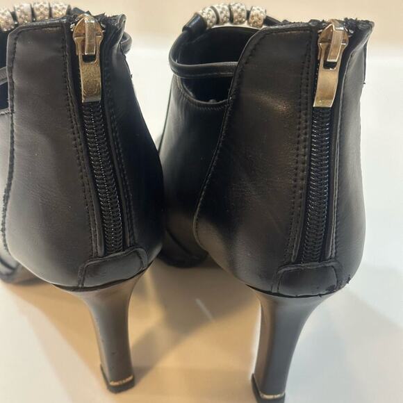 Black Booties with Embellishment Size 7 - Picture 2 of 6